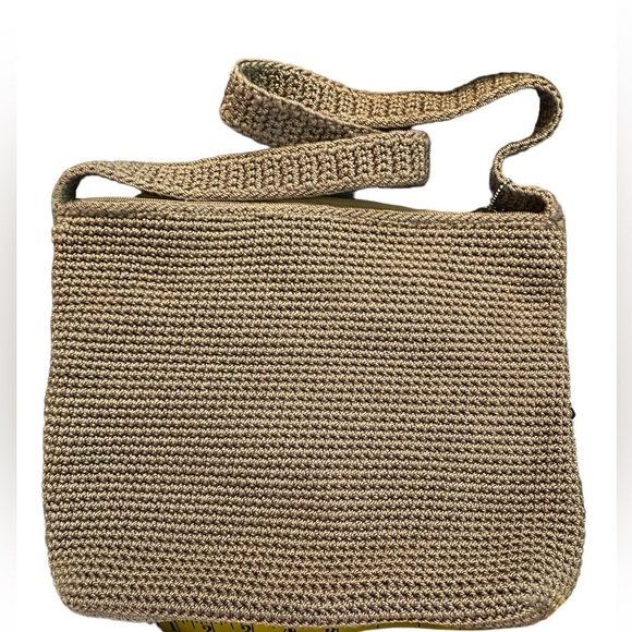The Sak Beige Woven Classic Handbag With Strap Inside / Outside Pockets - Picture 4 of 9